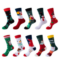 10 paia di calzini colorati, calzini di Natale, calzini di cotone da festa per uomo e donna