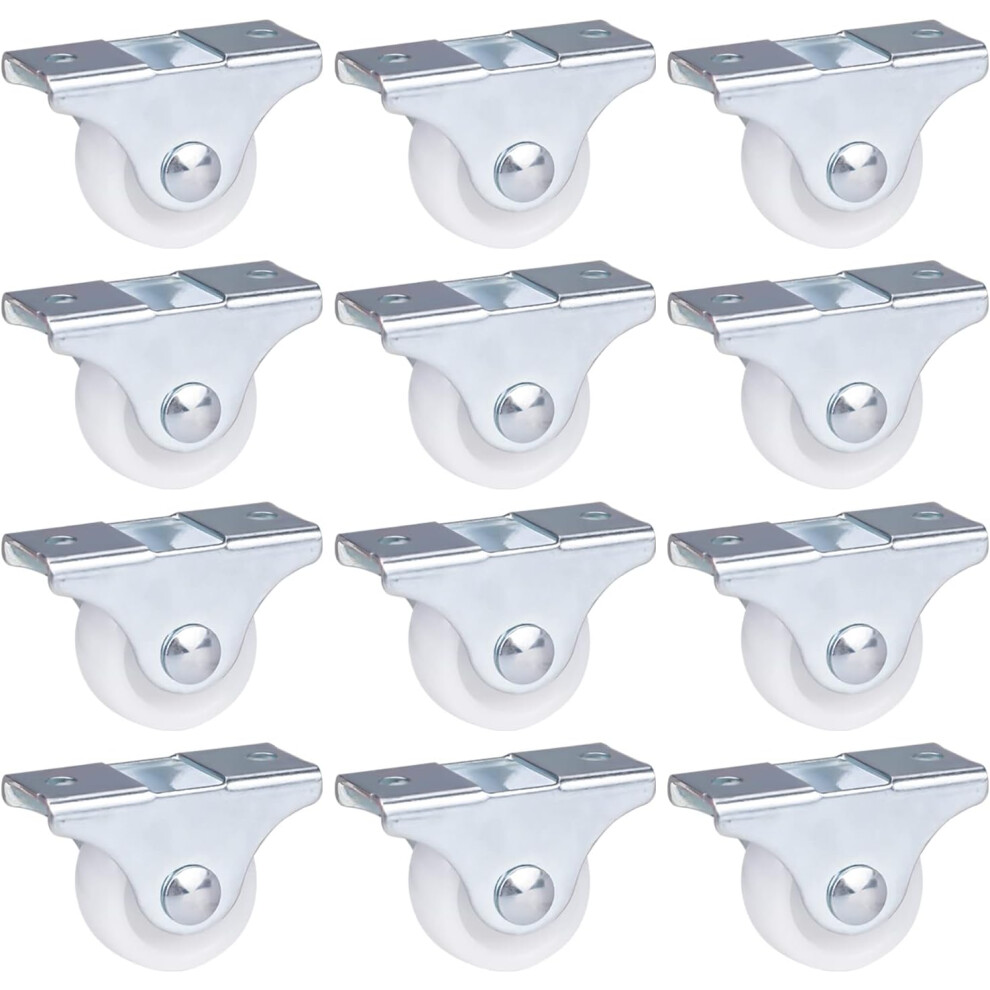 Pack Of 12 Small Furniture Casters 25Mm Small Furniture Casters Mini Small Fixed Casters For Furniture Appliances & Equipment Small Mini Casters 6932766537244