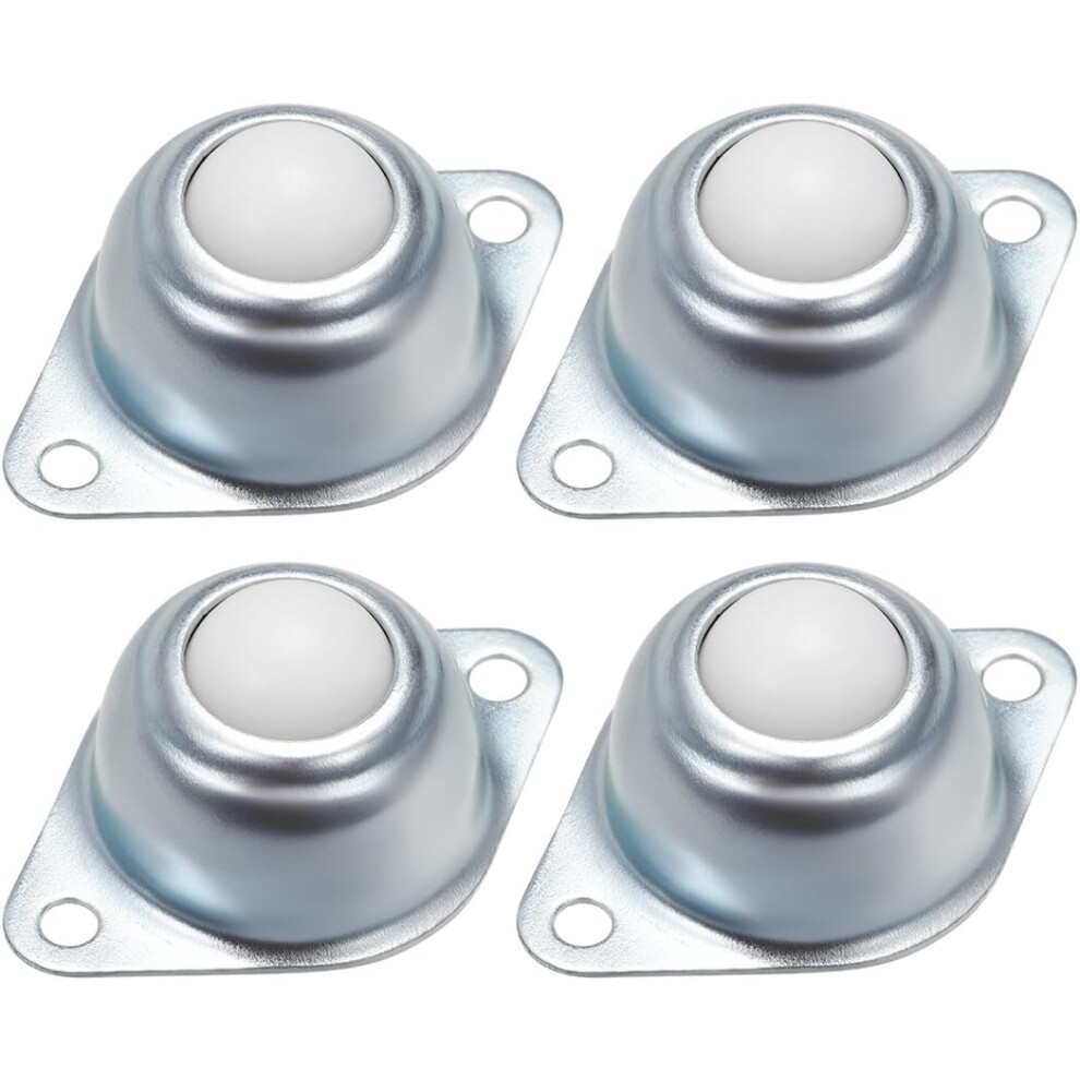 Lifeasy 4 Piece Ball Transfer Bearing Unit 5/8 Inch Load 22 Lbs Flange Mounted Nylon For Transfer