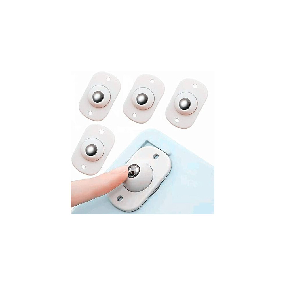 16Pcs Mini Furniture Casters Small - Self Adhesive Universal Wheels Casters 360 Degree Rotatable Ball Pulley Mini Swivel Casters Wheels For Small Furn 6932766537336