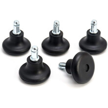Deslizadores para silla de oficina, 5 piezas, deslizadores de suelo para silla de escritorio, deslizadores para silla giratoria, soporte de v?stago de