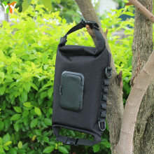 Outdoor Camping Portable Wet Paper Bag Open Cover Tissue Storage Bag Black