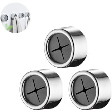 Toallero adhesivo para cocina, 3 piezas, gancho de toalla de ABS, clip redondo para toalla, soporte para toalla de cocina para ba?o, cocina y hogar