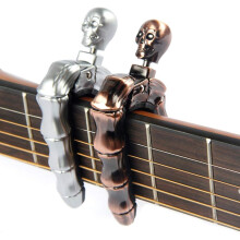 Set of 2 Guitar Capos Skull Knob Design Universal Strings Instrument Capos for Acoustic Electric Classical Guitar Bass Ukulele Mandolin Banjo and More