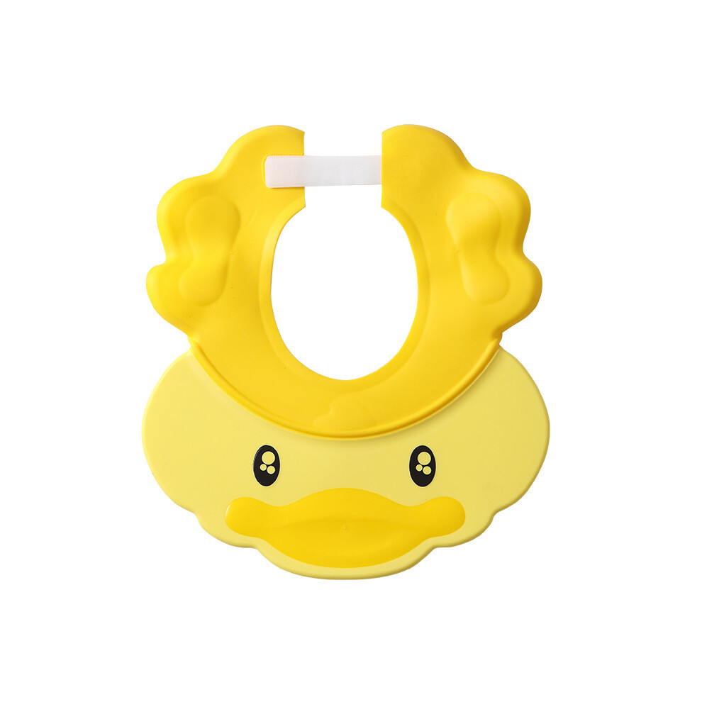 Baby Shower Cap Silicone Shower Visor Bathing Cap, Infants Shower Cap Soft Protection Safety Visor For Toddler Kids, Yellow Lifeasy