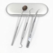 Tandheelkundige instrumenten, 3 stuks roestvrijstalen tandheelkundige schraper, tandenreinigingsgereedschap, scaler-hygiëneset