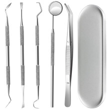 Strumenti dentali, 5 scelte professionali del dentista per la pulizia dei denti, kit per la pulizia dei denti in acciaio inossidabile, scaler dentale,