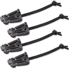 Dominadores de red Molle con cuerda el?stica, paquete de 4, herramienta de gesti?n de correas t?cticas duraderas, accesorios para mochilas, clip de eq