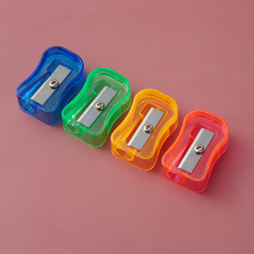 Bulk Plastic Pencil Sharpener Assortment (Pack of 50 Random Colors) 1
