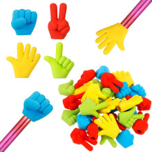 Pencil Erasers Rubber Pencil Erasers Funny Pencil Erasers Rock Paper Erasers Cap Erasers Study Supplies for Kids, Students, Teachers, 4 Colors (30 Pie