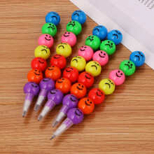 Paquete de 5 a 10 crayones apilables divertidos, divertidos puntos de intercambio de caras, bol?grafos de colores intercambiables para ni?os o estuche