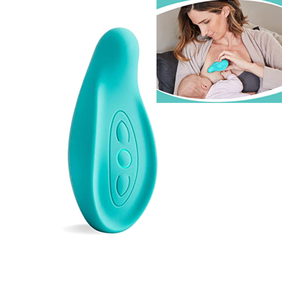 Lactation Massager For Breastfeeding, Breastfeeding, Pumping, Support Clogged Ducts, Mastitis, Engorgement (Teal) Lifeasy