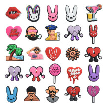voor Crocs 25 Pack Verschillende PVC-schoencharms voor schoenversieringen zoals afgebeeld