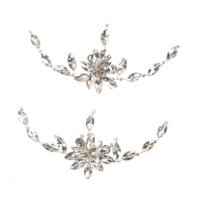 1 paar kristal strass schoen clips bruiloft schoen gespen decoratieve bloemen DIY schoen bedels bruiloft feest schoen decoratie bloem schoen accessoir