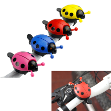 Confezione da 4 campanelli per bicicletta a forma di coccinella per bambine e bambini con suono nitido e chiaro per manubrio della bicicletta, accesso