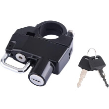 Lucchetto antifurto per casco da moto, lucchetto di sicurezza per casco da moto, scooter, moto da strada, protegge il casco (con strumento di installa