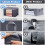 Storage bag for sheets, blankets, clothes Gray 2-pack 4