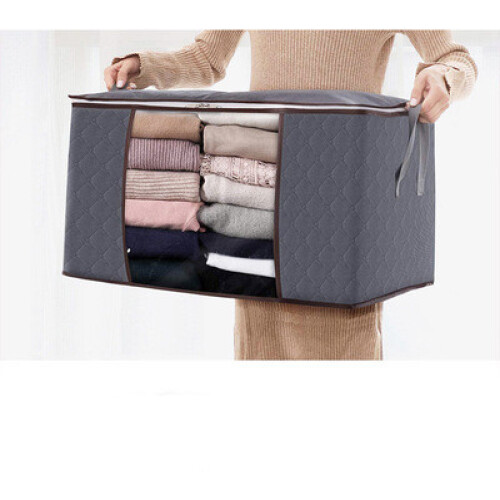 Storage bag for sheets, blankets, clothes Grey 1