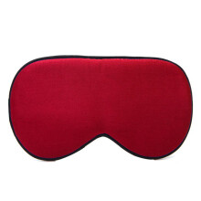 Schlafmaske Seide Rot