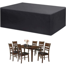 Waterproof Protective Cover for Furniture Table Chair Oxford Fabric 242x162x100cm Waterproof Outdoor Cover Anti-UV Wind with Buckle
