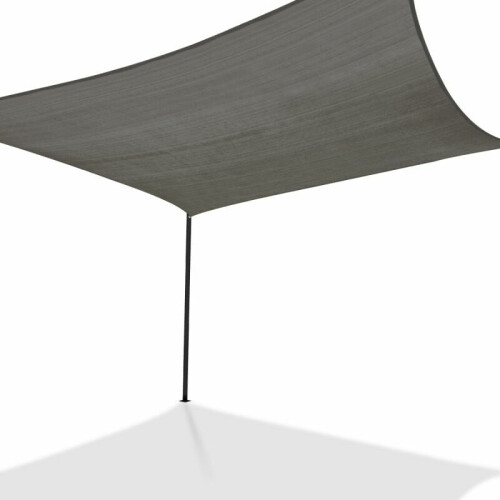 (Grigio) Vela parasole rettangolare 2x3 M