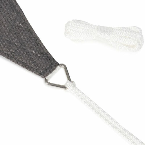(Grigio) Vela parasole rettangolare 2x3 M 2
