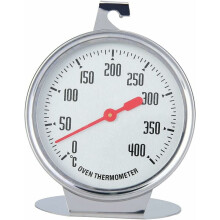 Backofen-Kochthermometer, Temperaturanzeige, sofort ablesbares Thermometer, Edelstahlsonde mit Haken zum Backen oder Grillen – 7 x 9 cm