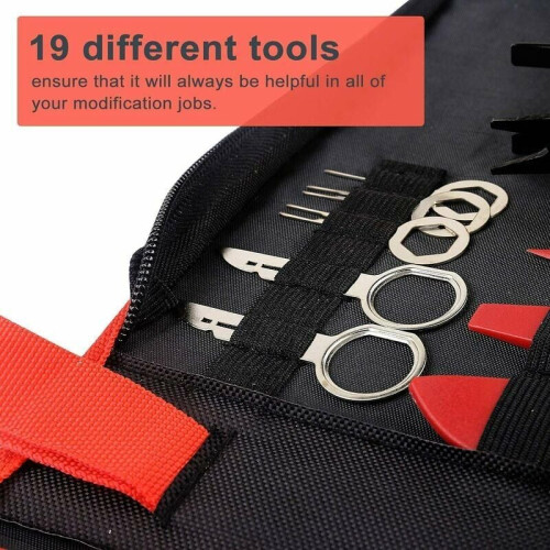 19Pcs Auto Trim Removal Tools Universal Car Trim Removal Tools Kit Removal Tools for Car Door Panel Dashboard 1