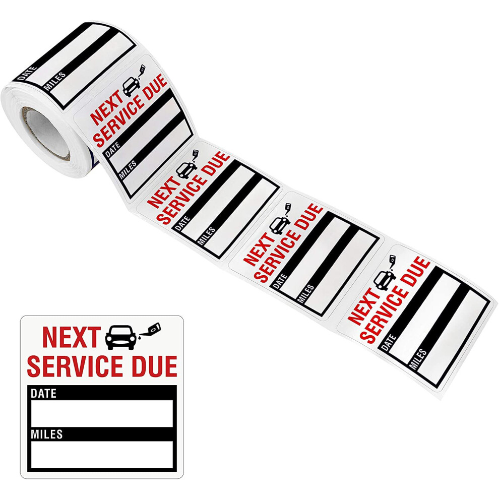 Service Reminder Stickers, 150 Pcs Maintenance Remind Label Oil Change/Maintenance Reminder Car Window Sticker For Car Repair Service 6932766543580
