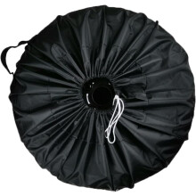 Wiel-/bandhoes (diameter S 65 cm) Zwart, hoge kwaliteit Oxford-stof Reservewielhoes Universele waterdichte en stofdichte reservewielhoes