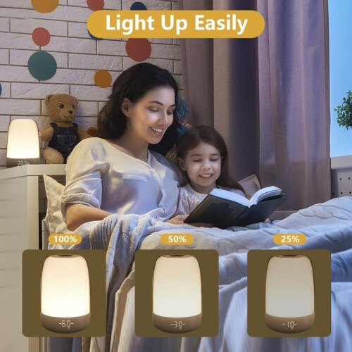 Touch night light with alarm clock simulating sunrise 2