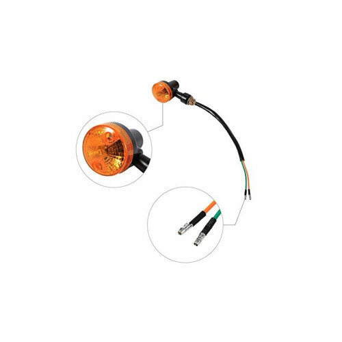 (Orange) 4 universelle 12V Motorradblinker 2