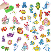 [37 pezzi] Diamond Painting per bambini (creature sottomarine e principesse) 5D Diamond Painting Diamond Ricamato Strass Adesivo Set Diamond Painting
