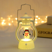 Lanterna a LED natalizia a forma di pupazzo di neve, decorazioni natalizie, regali della vigilia di Natale, candele elettroniche, lanterne a forma di