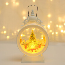 Weihnachtsglocke Laterne - Schneemann bronze, LED Weihnachtsdeko, Christbaumschmuck, Weihnachtsgeschenk, Fensterdeko