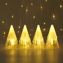 pezzi di luci notturne di Natale Iceberg, decorazioni natalizie a LED, regali della vigilia di Natale per l'albero di Natale, decorazioni per finestre