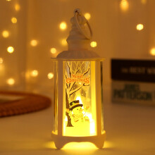 Lanterna portatile natalizia-pupazzo di neve, decorazioni natalizie a LED, regali della vigilia di Natale, decorazioni per finestre