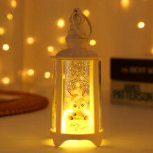 Lanterna di Natale portatile-Alce, decorazioni natalizie a LED, regali della vigilia di Natale per l'albero di Natale, decorazioni per finestre