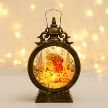 Weihnachtsglockenlaterne - Weißer Elch, LED-Weihnachtsdekoration, Weihnachtsgeschenke, Fensterdekoration