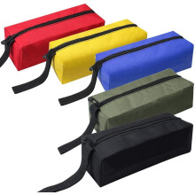 Paquete de 5 piezas de cremalleras impermeables, bolsas de tela multiusos, tornillos m?s peque?os, clavos, organizadores de herramientas, bolso/bolsa