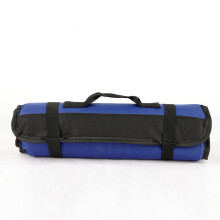 1 pieza de destornillador con llave inglesa (azul), alicates, compartimentos con ruedas, organizadores, bolsa enrollable de lona para hombres, moneder