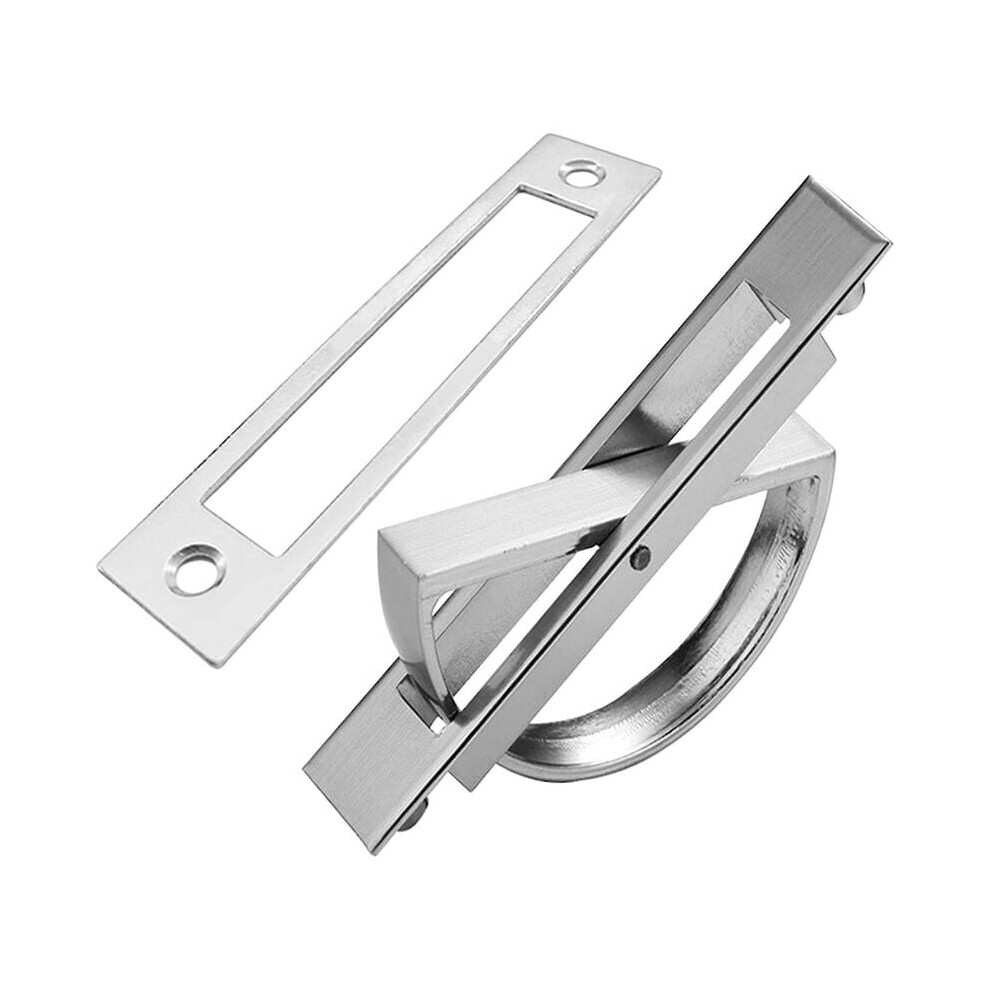 Recessed Door Handle(Silver) Tatami Convenient Zinc Alloy Hidden Handles Recessed Floor Knob 6932766546178