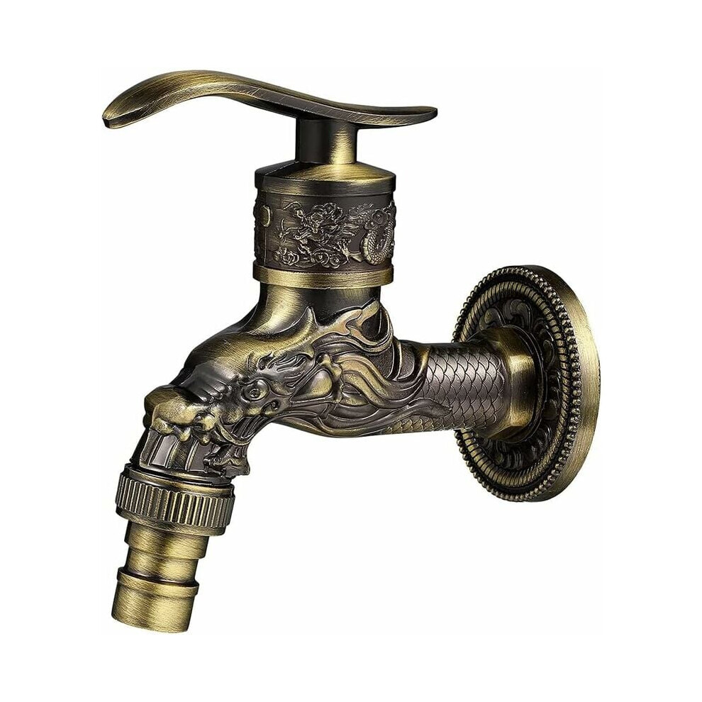 Rubinetto Da Parete In Ottone Retrò, Rubinetto Da Giardino Esterno G1/2, Rubinetto In Ottone Anticato, Rubinetto Da Parete Vintage, Rubinetto A Forma