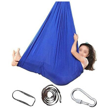 Blue Swing Yoga Swing Flexibele hangmat voor kinderen, tieners, volwassenen Therapeutische schommel Hug Swing Binnen- en buitenhangmat voor kinderen G