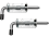 Set of 2 locks, professional galvanized iron spring lock pin 1