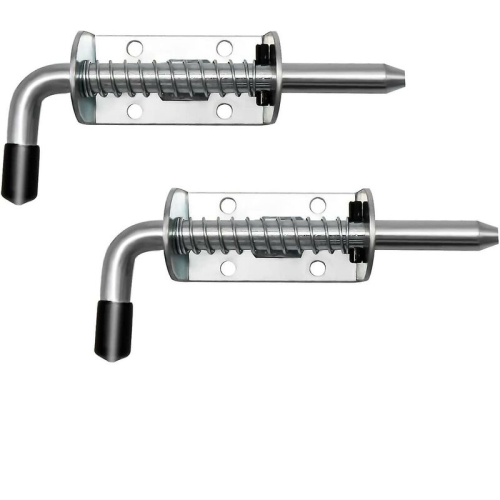 Set of 2 locks, professional galvanized iron spring lock pin