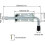 Set of 2 locks, professional galvanized iron spring lock pin 5