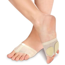 (Maat M) Dans Touw Voetkussentjes, Antislip Voetkussentjes, 1 Paar Voorste Voetkussentjes, Halve Schoen Binnenzool, Ballet Jazz Yoga Gym Voetbescherme