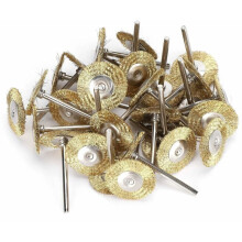 (Messing) 30-delige draadborstelset, complete messing draadborstelset voor Dremel Rotary Tool Polijsten