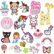 20 parches termoadhesivos, parches termoadhesivos de conejo para ni?os, parches de unicornio para coser, para ropa de ni?os y adultos, sombreros, jean